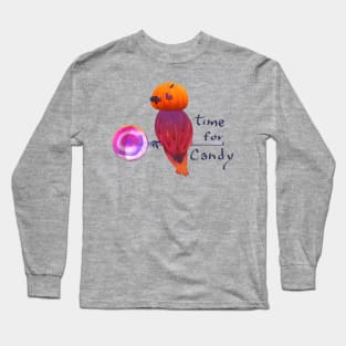 Halloween Bird - Time for Candy Long Sleeve T-Shirt